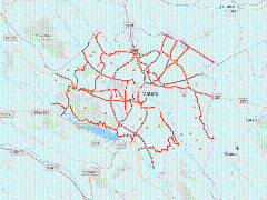 Fascia di rispetto del sistema della mobilità su gomma